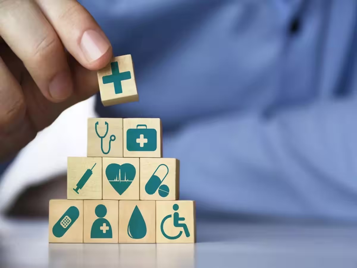 Caregiver helping a client at home